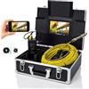 SHEHUALI Telecamera per scarichi, Telecamera fognaria wireless WiFi 20/50/100m ISPEZIONE DEL PIBUTTA 7 pollici monitor HD 1000tvl Impermeabile IP68 Endoscopio industriale di scarico di fognature(50m)
