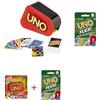 Mattel Games - Kit Regalo - UNO Extreme (GXY75) + UNO Flex (HMY99). Lo spara-carte di UNO con luci e suoni, carta speciale Colpo Extreme. Versione di UNO con mosse Jolly e carte speciali Flex. 7+ anni