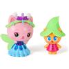 DREAMWORKS GABBY'S DOLLHOUSE Gabby's Dollhouse: Il film - Queen Kitty Fata & Gattino Gnom, set di 2 accessori, per bambini dai 3 anni in su