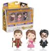 Wizarding World, Harry Potter - Set di 4 personaggi Micro Magical Moments Year con Harry, Hermione, Viktor Kruml e custodia per espositore
