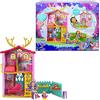 Enchantimals- Playset Casetta dei Cerbiatti da 53cm con Bambola Danessa il Cerbiatto e Animale, 4 Aree di Gioco e Tanti Accessori, Giocattolo per Bambini 4+Anni, HFC41