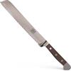 GÜDE Solingen - Coltello da pane forgiato, 21 cm, legno di noce, ALPHA-WALNUT - doppio collarino, fatto a mano in Germania