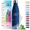 HoneyHolly Borraccia Termica Doppia Parete, Bottiglia Acqua in Acciaio Inox - 500ML - Senza BPA, Antigoccia, per Scuola, Palestra, Sport, Ufficio