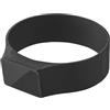 Yamazaki 1309 TOWER Fascia Magnetica in Silicone, nero,Silicone/Magnet, minimalistisch, 7,1 x 6,2 x 2 cm (L x L x A)
