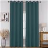 CUCRAF Tende oscuranti 100% totali, lunghezza 84 cm, per il trattamento delle finestre, in finto lino, isolamento termico, con occhielli, per camera da letto/soggiorno, set di 2 pannelli di tende,