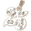 Mopec sospese, Metallo, Strass, 3 x 10 x 4.5 cm, 12 Pezzi