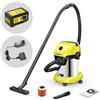 Karcher WD 3-18 S V-17/20 Battery Set - Bidone aspiratutto a batteria - Fusto in acciaio INOX - 17 litri