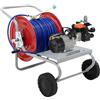 AgriEuro TOP-LINE Kit motopompa elettrica da irrorazione con carrello - Comet MTP BPX25 PA6 - Per prodotti chimici e acidi