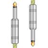Citronic Gold - Cavo per chitarra con punta 3 m Gold 3 m GOLD