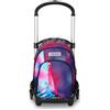 Seven Trolley Scuola Flex 3 Ruote, Rosa, Shadefull Girl, 3 in 1, Triplo Uso, Zaino Con Carrello Sganciabile, Tasca Porta Borraccia e Crossover System, Zaino Scuola Viaggio, Bambina Ragazza