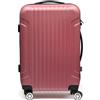 MISAKO Valigia in tessuto da Viaggio Turbo Lilla Unisex - Bagaglio elegante morbido semirigido di 63 X 42 X 24 cm di 4 ruote