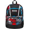 Seven Zaino Scuola Adavanced Pockets, Nero Rosso, Half Street, Zaino Doppio Scomparto Multi Tasche, Con Tasca Porta PC, Tasca Porta Borraccia e Organizer, Zaino Medie e Superiori, Bambino Ragazzo