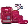 ergobag cubo light set zaino scolastico ergonomico, extra leggero, set da 5 pezzi, 860 g