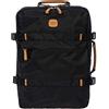 Bric's Zaino da Viaggio X-Collection con Fascia per Maniglia Trolley, Zaino per Laptop, Porta PC, Bagaglio a Mano Materiale Idrorepellente, Dimensioni 30x42x17, Black