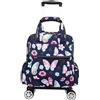 WUUISDNX Borsa da viaggio impermeabile e resistente all'usura, leggera, adatta per essere riposta in viaggio, con robuste ruote in gomma, borsone leggero. Il esterno della, Farfalla, 30x96 cm