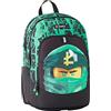 LEGO® NINJAGO® GREEN Zaino Scuola Round, 28L, Allacciatura Toracica - Verde
