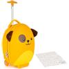 boppi Tiny Trekker Trolley Bagaglio a Mano Per Bambini Con Ruote e Manico Regolabile - Valigia Bagaglio a Mano Rigida Piccola da Cabina Asilo Scuola e Viaggio 17L - Cane