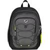 Seven Zaino Scuola Tech Line, Grigio Scuro, Doppio Scomparto, 29 L, Scuola Media e Superiore, Zaino Ragazzo