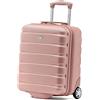 Flight Knight Valigie Rigide in ABS leggere a 2 ruote - Bagaglio a mano approvato per oltre 100 compagnie aeree come British Airways, Ryanair e easyJet, valigia da cabina 45x36x20cm