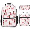 Generic Personalizzata Zaino scuola elementare bambina ragazzo Personalizzate il tuo con Foto viso Scuola 3 Pezzi zainetto asilo bambino con borsa termica e Astuccio zaini elementari media superiore