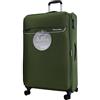 METZELDER Valigia morbida trigoneMETZELDER Trigone Ultra leggero e grande capacità di ricarica Garanzia 1 anno, Verde(Verde), L_Grande_79x47x32cm_115/130L, Valigia