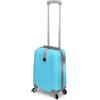 Or&My Bagaglio a Mano 52x35x20 cm - Valigia Rigida in ABS Leggera e Resistente - 4 Ruote Rimovibili Girevoli 360° - Compatibile con tutti compagnie aeree - Trolley da Cabina Offerta Mod.188 (Ciano)