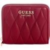 GUESS portafoglio Valla Zip Around Wallet Red rosso scuro