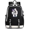 LKY STAR Zaino Blue Lock Anime, Design Nero e Bianco, 45x31x16 cm, Spallacci Imbottiti Traspiranti