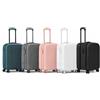 cecaro group Valigia Cabina Salvaspazio 57 cm - Trolley Rigido Espandibile con Inserto in Tessuto, Lucchetto TSA a Combinazione, 4 Ruote, Bagaglio a Mano Aereo (Grigia)