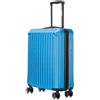 R.Leone Valigia Ryanair 55x40x20 cm Trolley Bagaglio a mano 4 Ruote Autonomo in ABS 2208 (Azzurro, S Bagaglio mano 55x40x20cm)