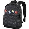 KARACTERMANIA Friends Lights-Zaino HS FAN 2.0, Nero, 30 x 41 cm, Capacità 22 L