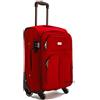 R.Leone Valigia da 1 pezzo Fino a Set 3 Trolley Espandibile grande, medio e bagaglio a mano 4 ruote in stoffa 214 (Rosso, L Grande)