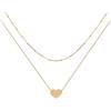 Jenosy Collana Cuore Pendente Donna Regalo Ipoallergenica Collana da Donna Oro 18K Placcata San Valentino Gioielli di Moda per Donne Ragazze