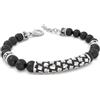 El Barrio Gioielli - Bracciale Las Vegas - Onice Sabbiata 8mm, 32032