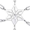 FaithHeart Collana dell'Amicizia 2/3/4/5/6/7/8 Pezzi Ciondoli a Cuore Separabili Nomi Personalizzati del Migliore Amici Catene Regolabili Gioielli Best Friends BFF per il Regalo di Natale Compleanno