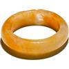 oasymala Anello di pietra di agata naturale con cristallo curativo, accessorio per meditazione per uomo o donna (Giada gialla (Yellow Jade))