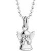 butterfly Collana Con Ciondolo Angelo In Argento Sterling Con Catena Regolabile E Chiusura A Molla A Cerchio