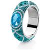 Ottaviani Bijoux Bangle da Donna in Lega di zinco con Strass Turchese cm diametro 6,5