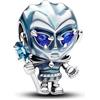 PANDORA Ciondolo in argento Sterling di White Walker di Game of Thrones con cristallo verde ghiaccio, blu stellare e smalto azzurro