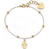 S'Agapõ Bracciale Donna in Acciaio con Simbolo Mano Di Fatima | Collezione Witch - SWH18