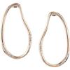 Breil, Collezione Wish, Orecchini Donna, Orecchini in Acciaio IP Rose Gold, Impreziositi da Cristalli Rosa, Design Liquido e Sottile, Pratica Chiusura a Farfalla, Idea Regalo Donna