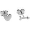 Rue Des Mille Orecchini donna argento 925 Lobo Bombati Cuore Freccia Rodio | Orecchini argento 925 donna | Orecchini Argento donna Con Una Potente Carica Sentimentale
