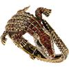 Amagogo Bracciale Aperto, Bracciale Avvolgente in Coccodrillo, Bracciale Avvolgente, Bracciale Rigido per Matrimonio, Festa, Moglie, Ragazze, caffè