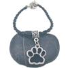Generic braccialetti da donna ciondolo impronte di zampe corda in pelle multicolore 18 cm