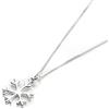 jewellerybox Collana in Argento Sterling con Fiocco di Neve - 45,7cm + 5cm