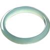 FASHION ITEM Bracciale rigido in giada naturale per le donne braccialetto portafortuna con scatola bianco verde vera giada braccialetto ricchezza braccialetto cinese Feng Shui per compleanno festa
