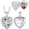 Suplight Collana Donna con Medaglione a Cuore Personalizzata Collana Donna con Foto Personalizzato Collana Donna Acciaio Inossidabile Personalizzata