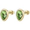 Brosway Orecchini Donna Brosway a Lobo in acciaio dorato e cristalli verdi BYM214