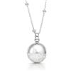 amorili Collana Chiama Angeli Donna in Acciaio Inox - Ciondolo Sonoro Gravidanza - Collana Premaman Scintillante e Luccicante - Gioiello Dolce Attesa Idea Regalo - cll1491