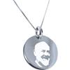 amorili Collana San Padre Pio in Argento 925 | Medaglietta Religiosa con Catenina | Gioiello Uomo Donna | Idea Regalo Fede e Protezione | Made in Italy - cll1864